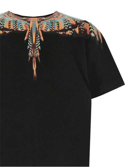 black/multicolour t-shirt MARCELO BURLON COUNTY OF MILAN | CMAA056S24JER0021020